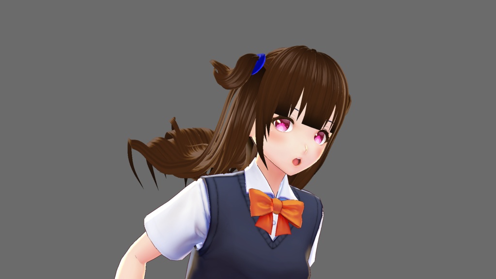 【VRoid】ツーサイドアップ おまけ付【ヘアプリセット】