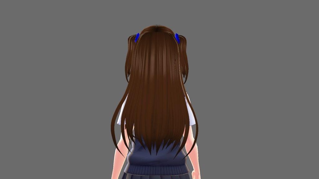 【VRoid】ツーサイドアップ おまけ付【ヘアプリセット】