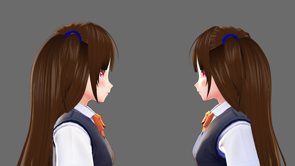 【VRoid】ツーサイドアップ おまけ付【ヘアプリセット】