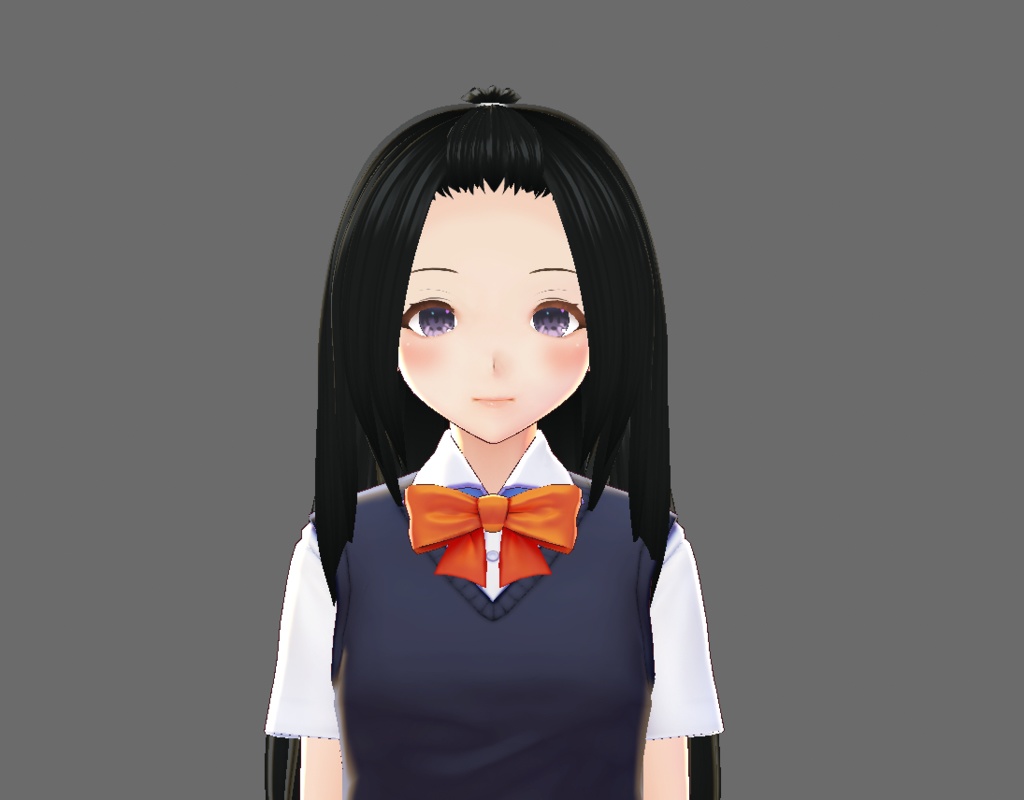 【VRoid】前上げロングヘアー　おまけ付【ヘアプリセット】