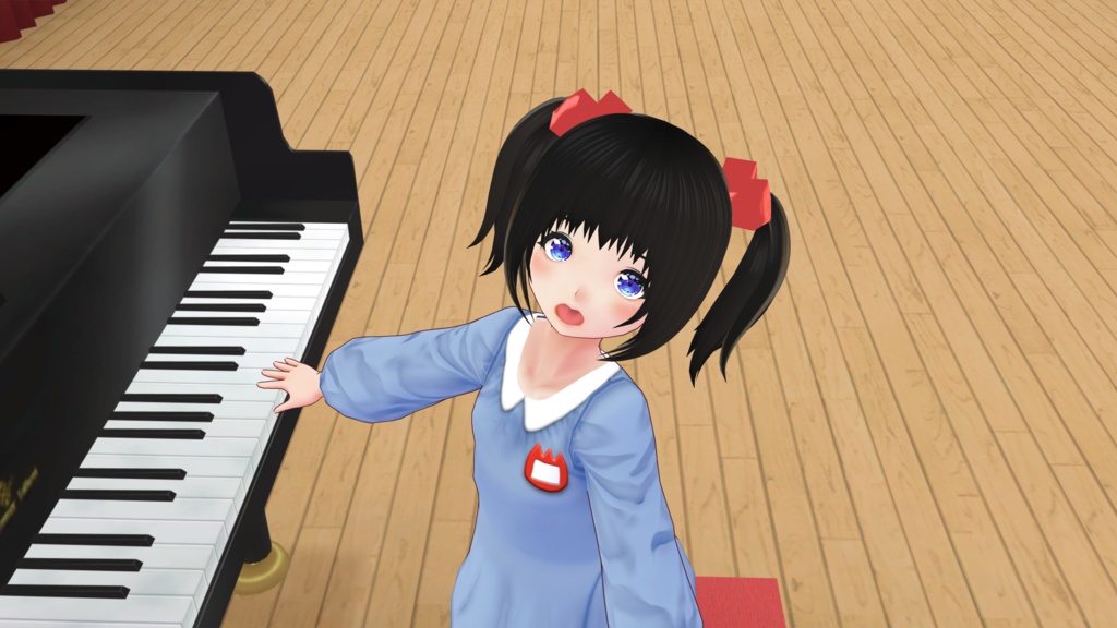 【vroid】ツインテール ショートver 前髪 3種【ヘアプリセット】