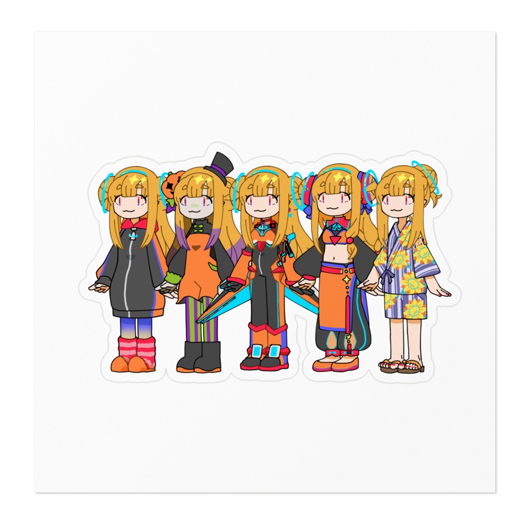 とよよ5衣装デフォステッカー