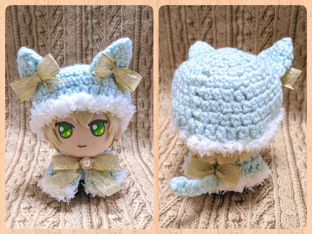 まほやくぬい服 ねこ耳帽子+ケープ