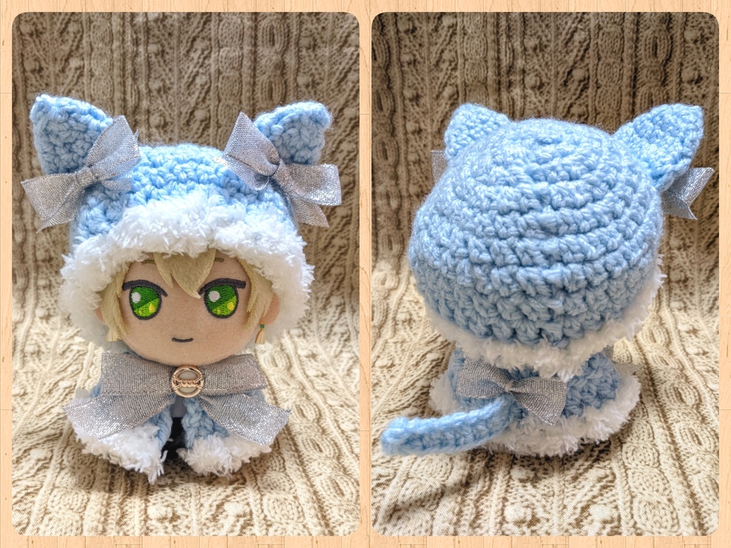 まほやくぬい服 ねこ耳帽子+ケープ