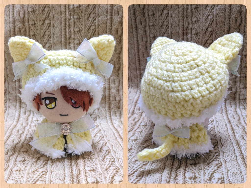 まほやくぬい服 ねこ耳帽子+ケープ