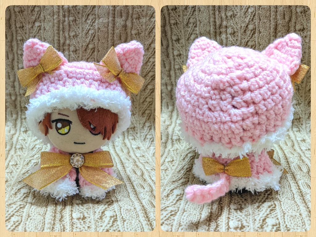まほやくぬい服 ねこ耳帽子+ケープ