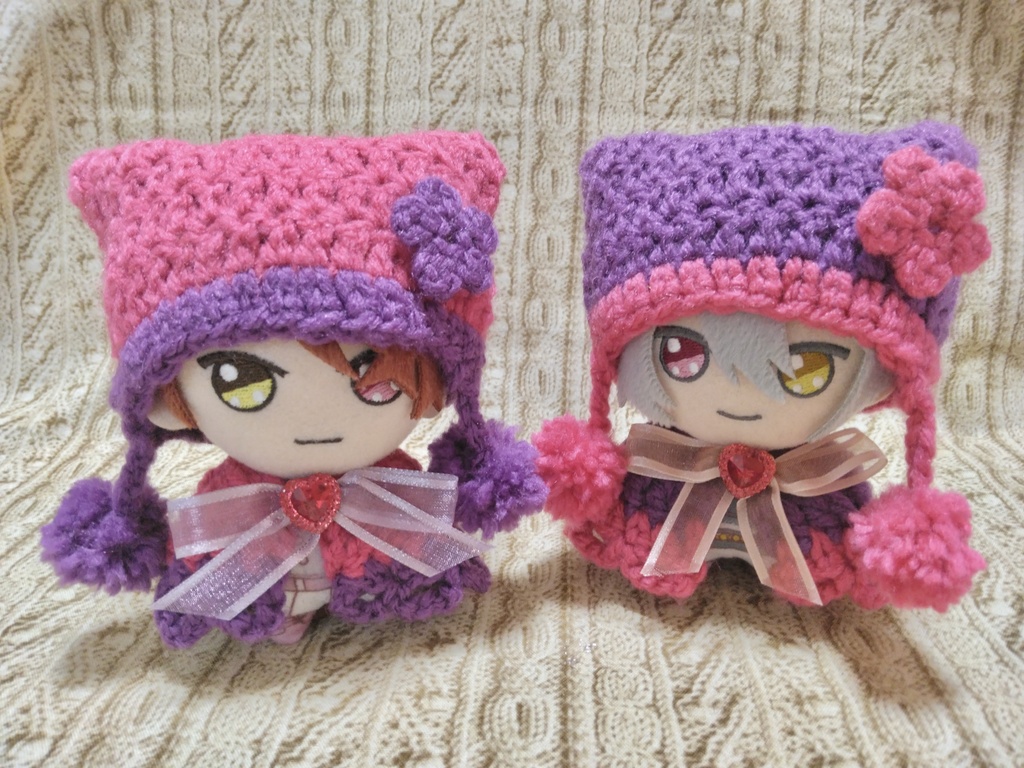 まほやくぬい服 ねこみみニット+ケープ(2色)