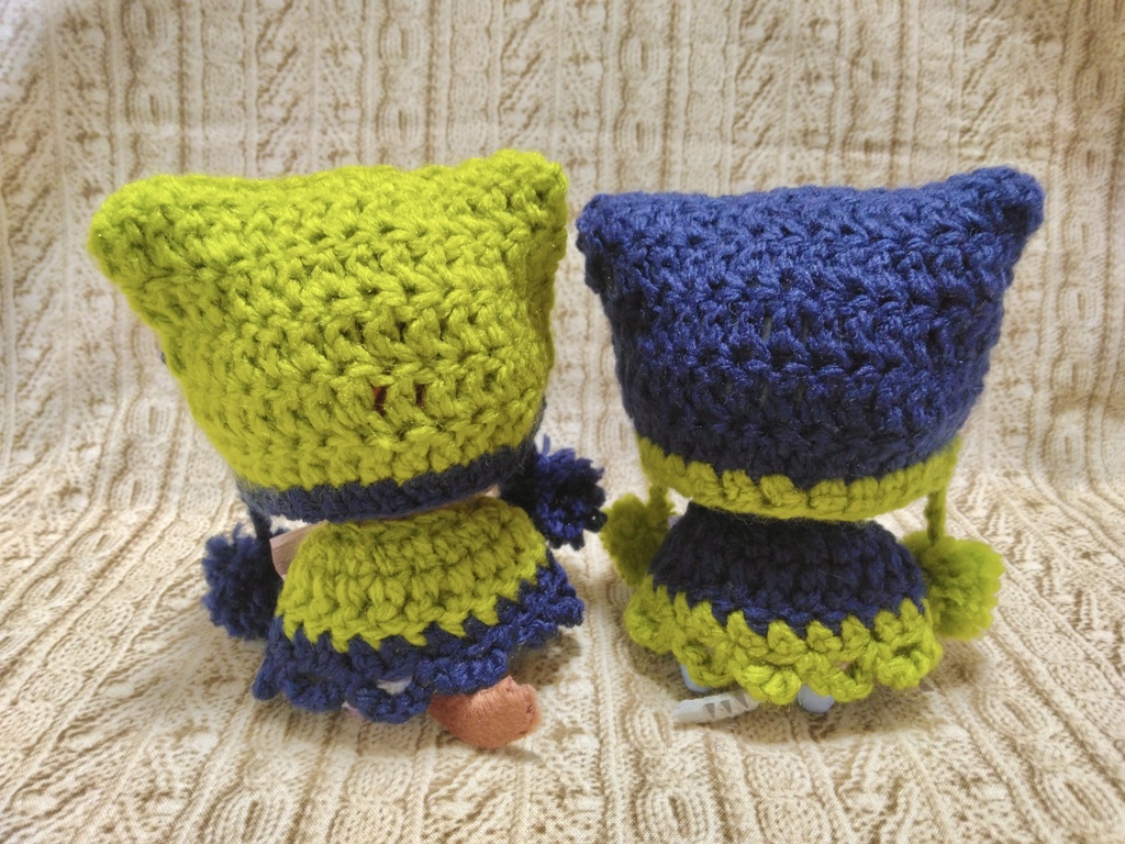 まほやくぬい服 ねこみみニット+ケープ(2色)