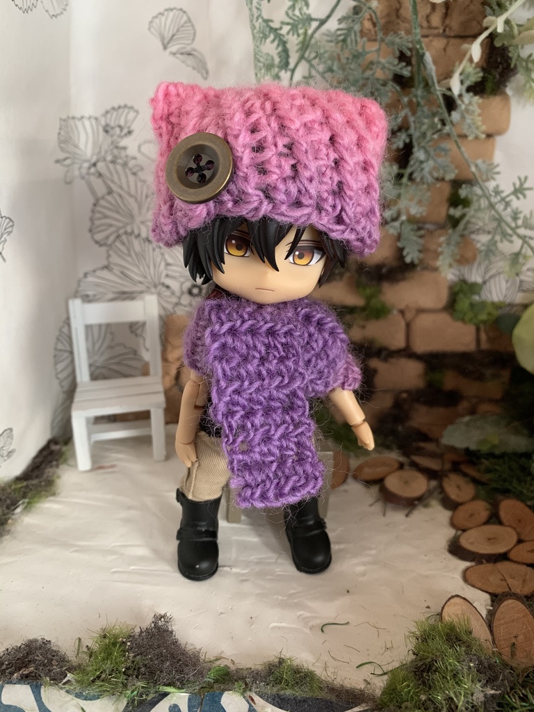 ねんどろいど 猫耳ニット帽とマフラーセット