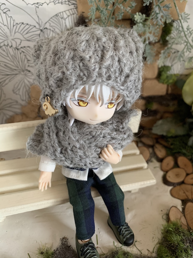 ねんどろいど用、ニット帽とマフラーセット