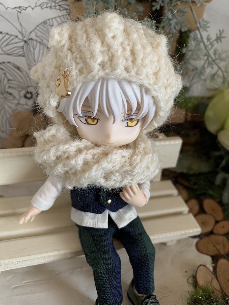 ねんどろいど用、ニット帽とマフラーセット