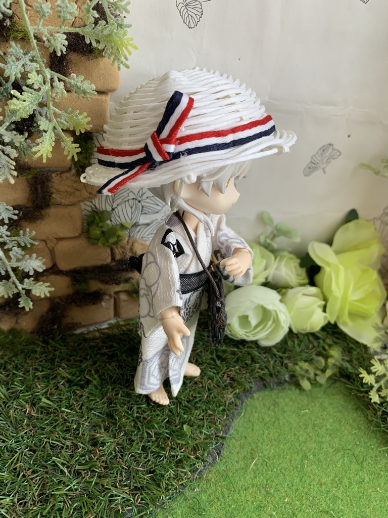 夏帽子麦わら風