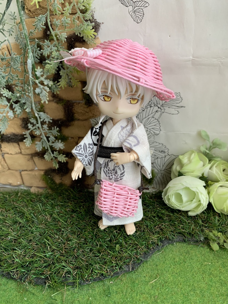 夏帽子麦わら風