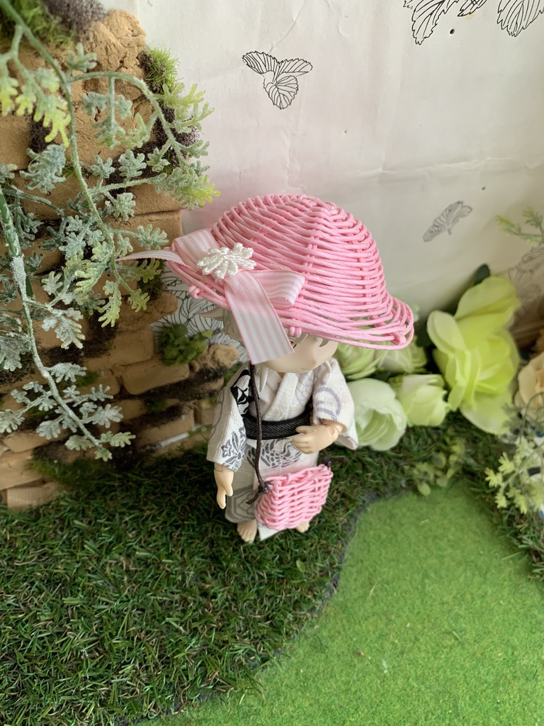 夏帽子麦わら風