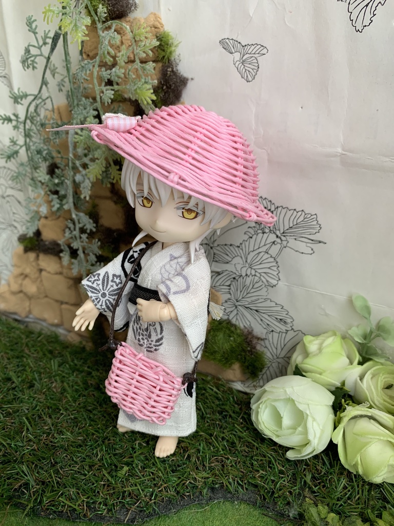 夏帽子麦わら風