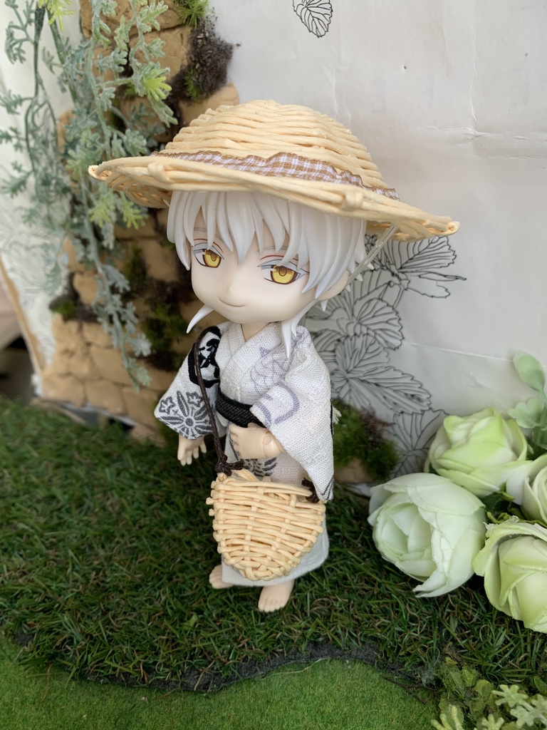 夏帽子麦わら風