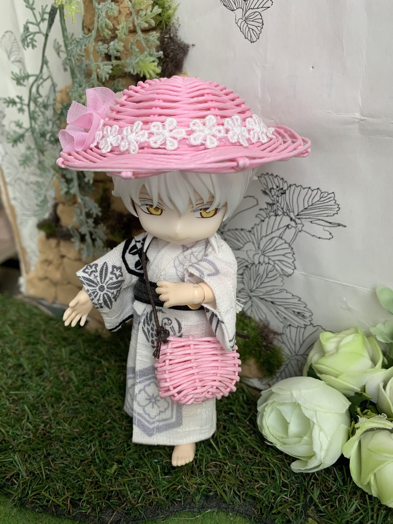 夏帽子麦わら風