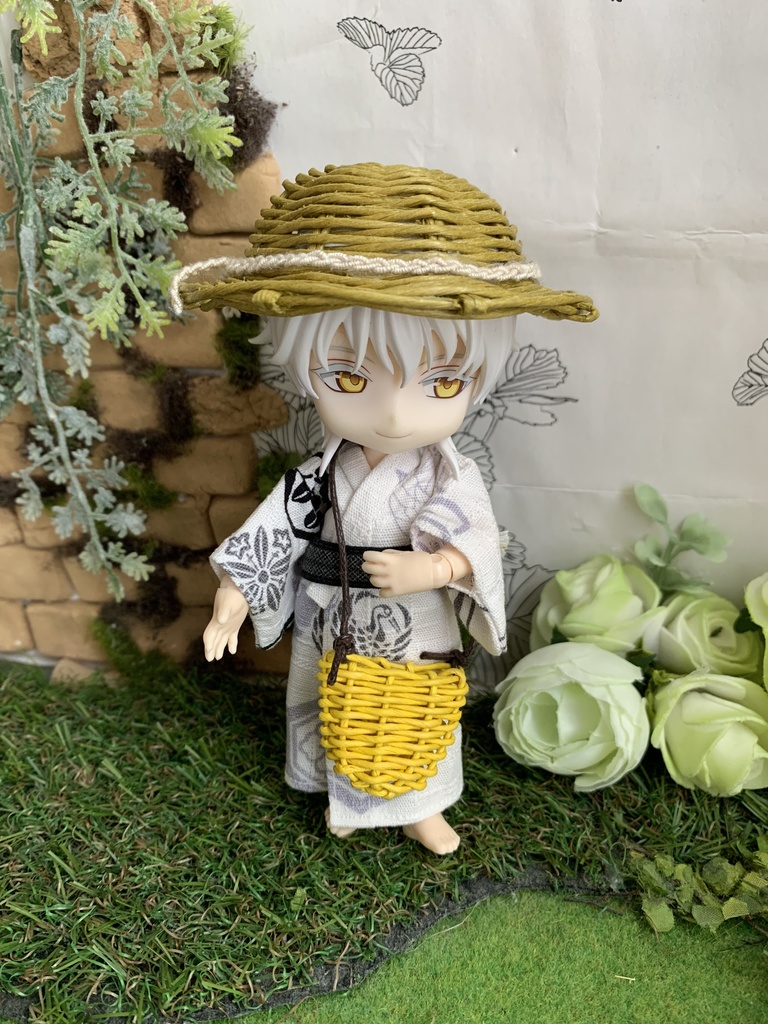 夏帽子麦わら風