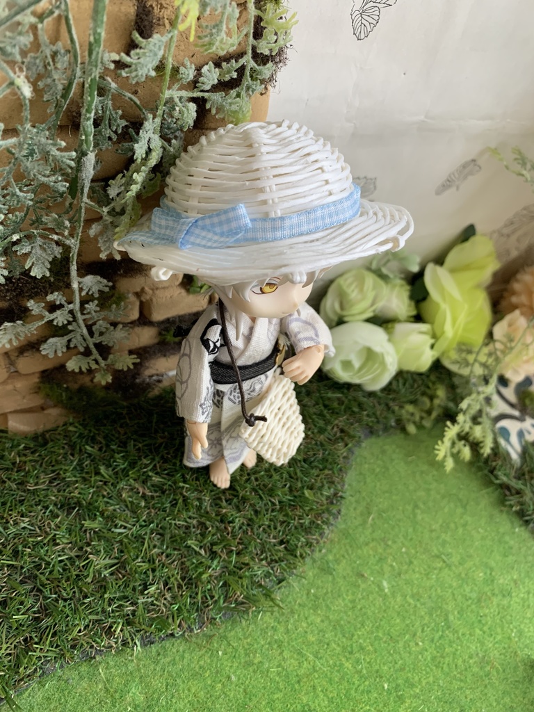 夏帽子麦わら風