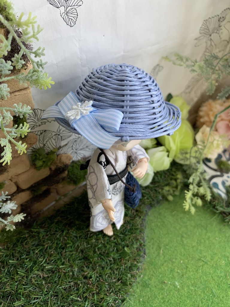 夏帽子麦わら風