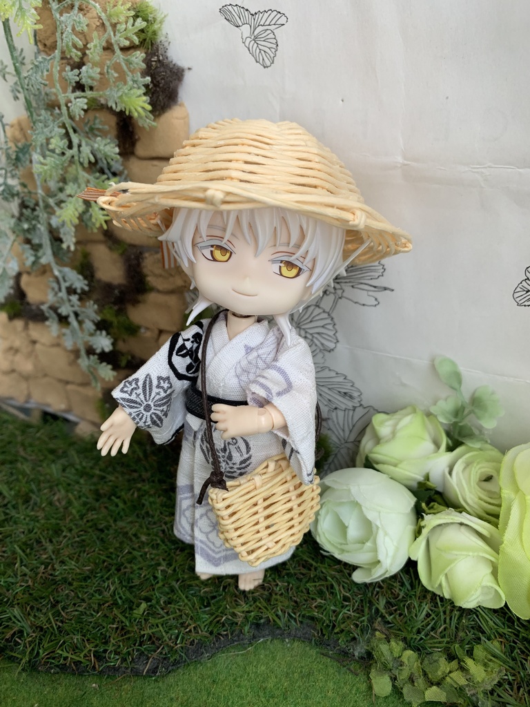 夏帽子麦わら風