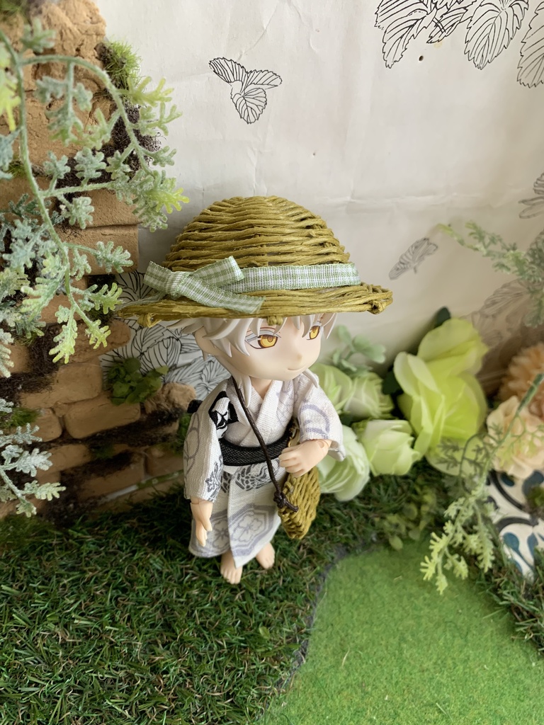 夏帽子麦わら風