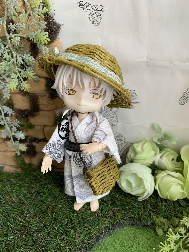 夏帽子麦わら風