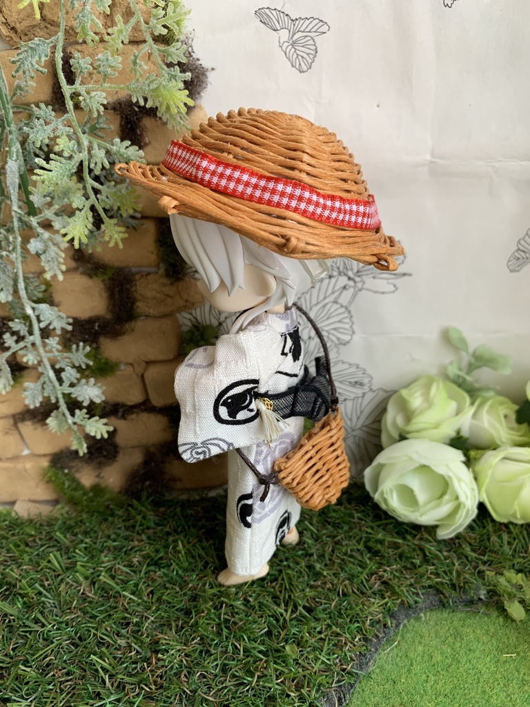 夏帽子麦わら風