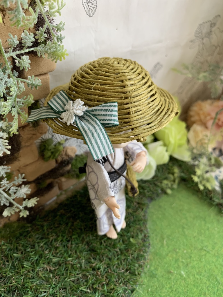 夏帽子麦わら風