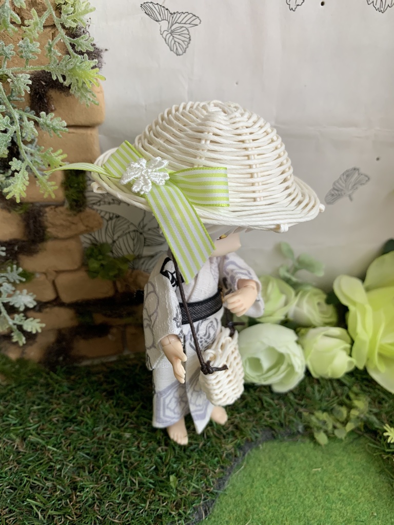 夏帽子麦わら風