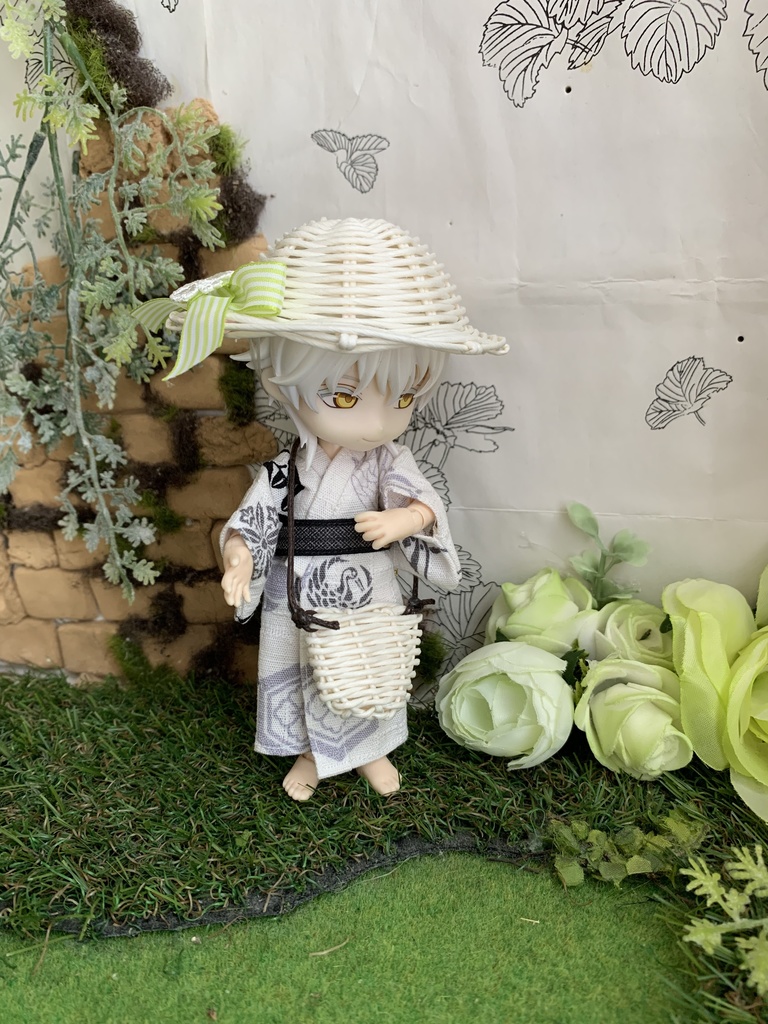 夏帽子麦わら風