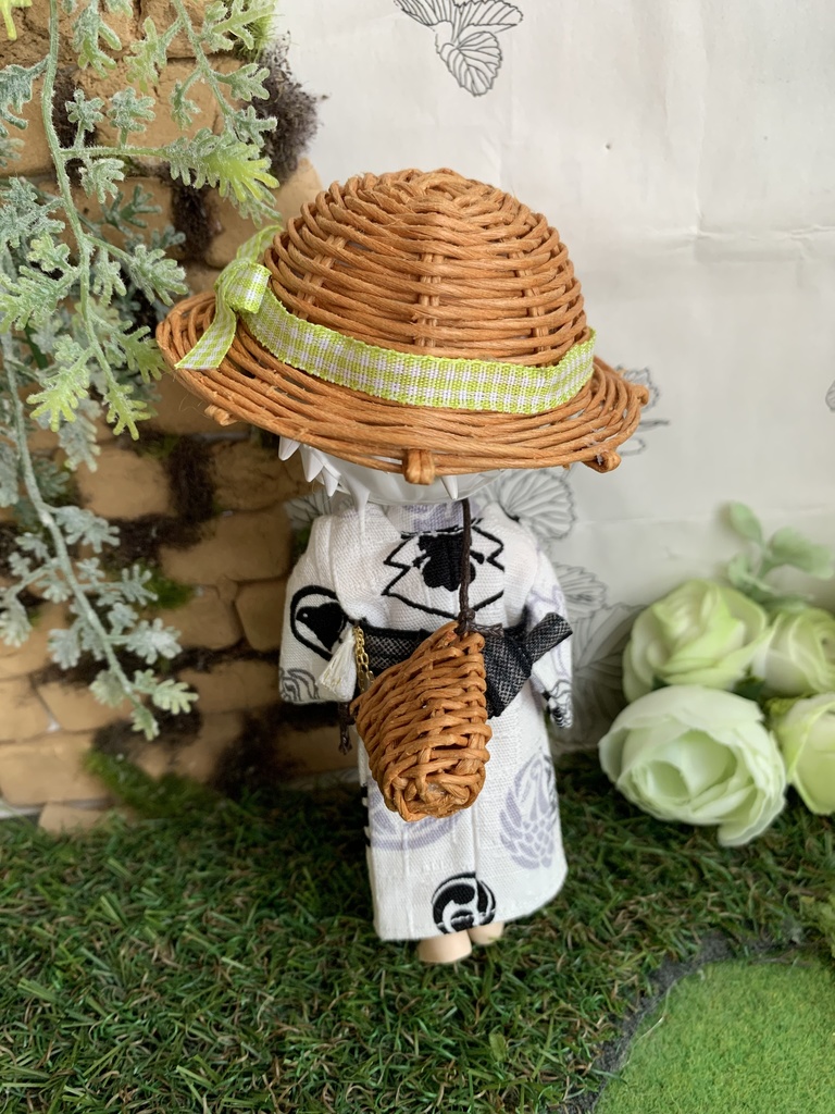 夏帽子麦わら風