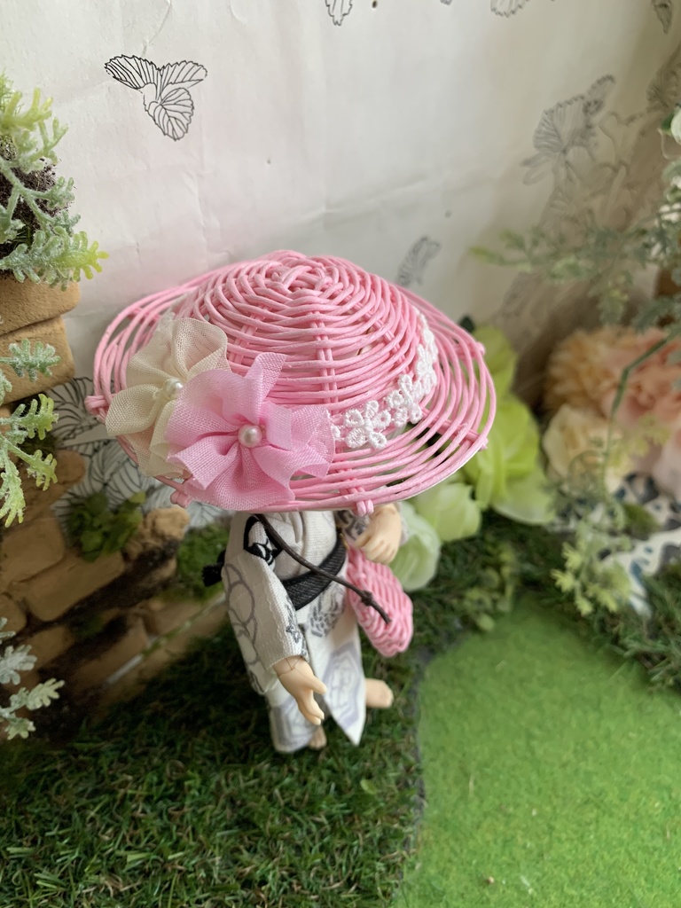 夏帽子麦わら風