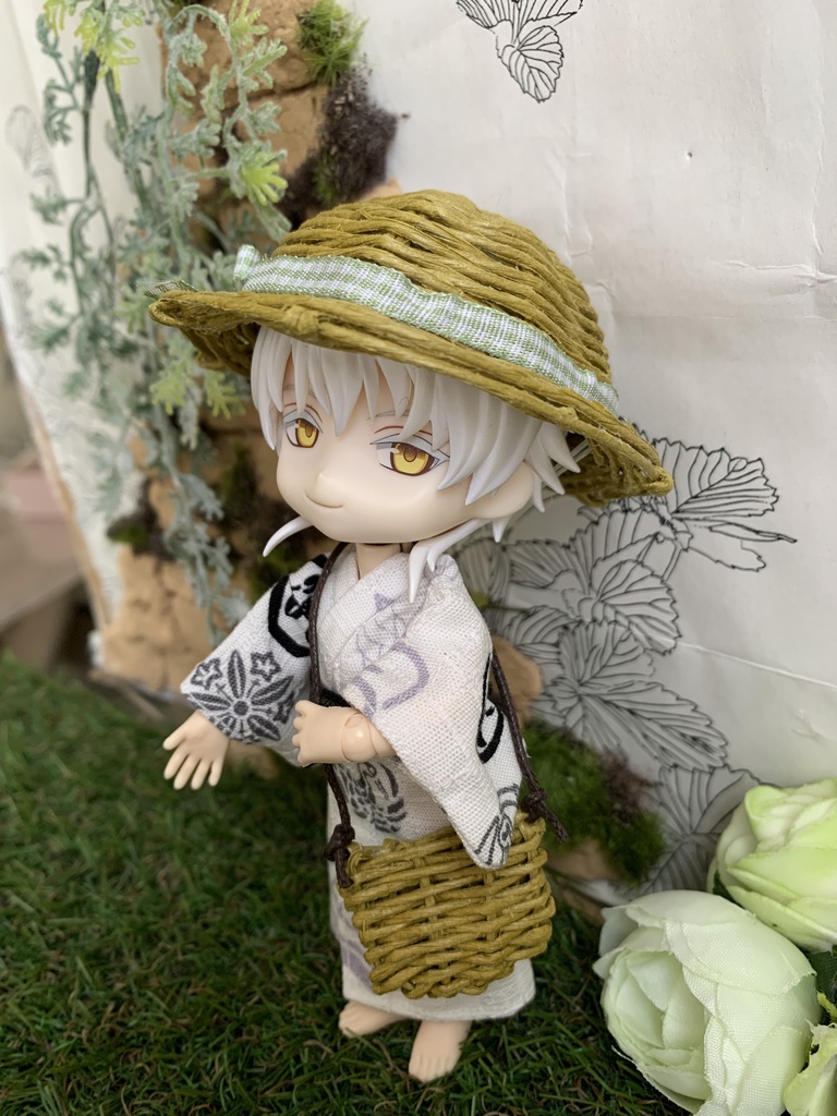 夏帽子麦わら風