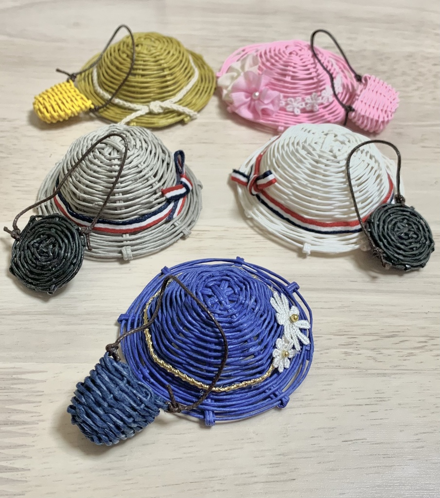 夏帽子麦わら風