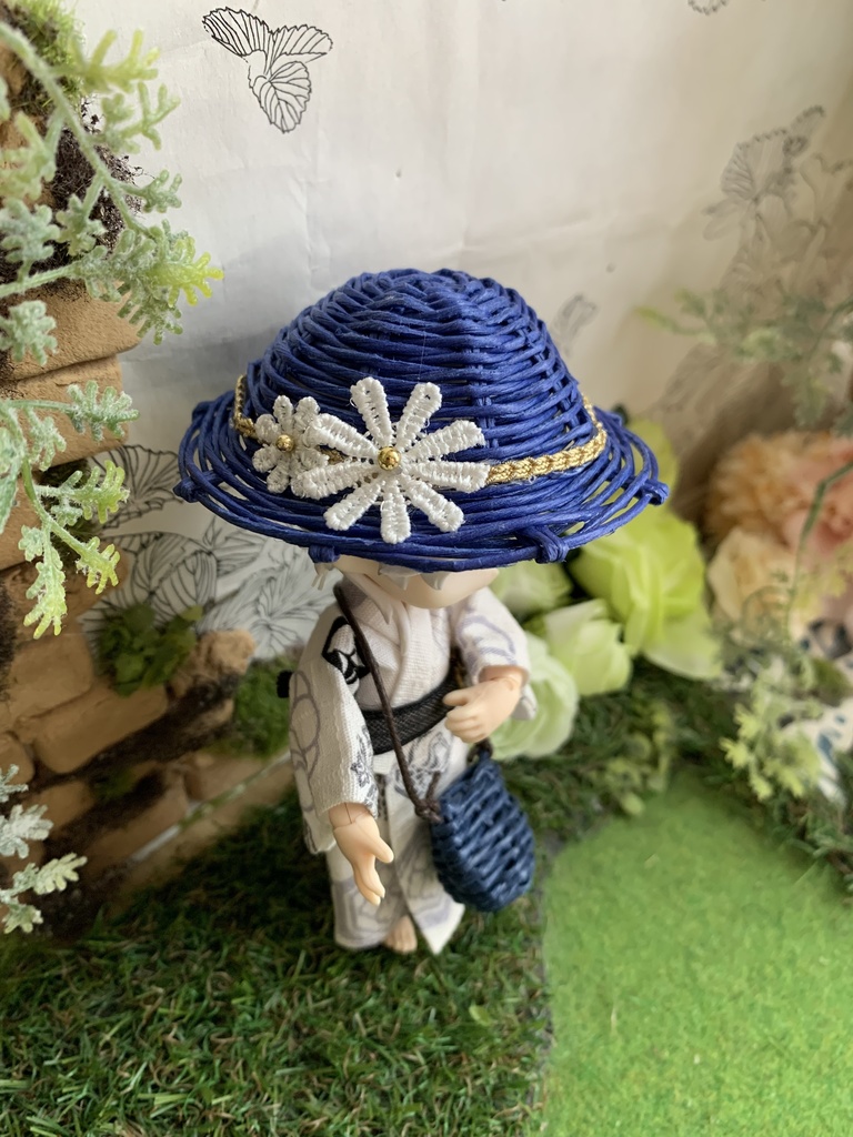 夏帽子麦わら風