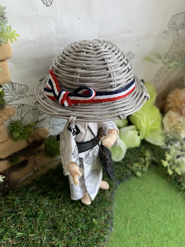 夏帽子麦わら風