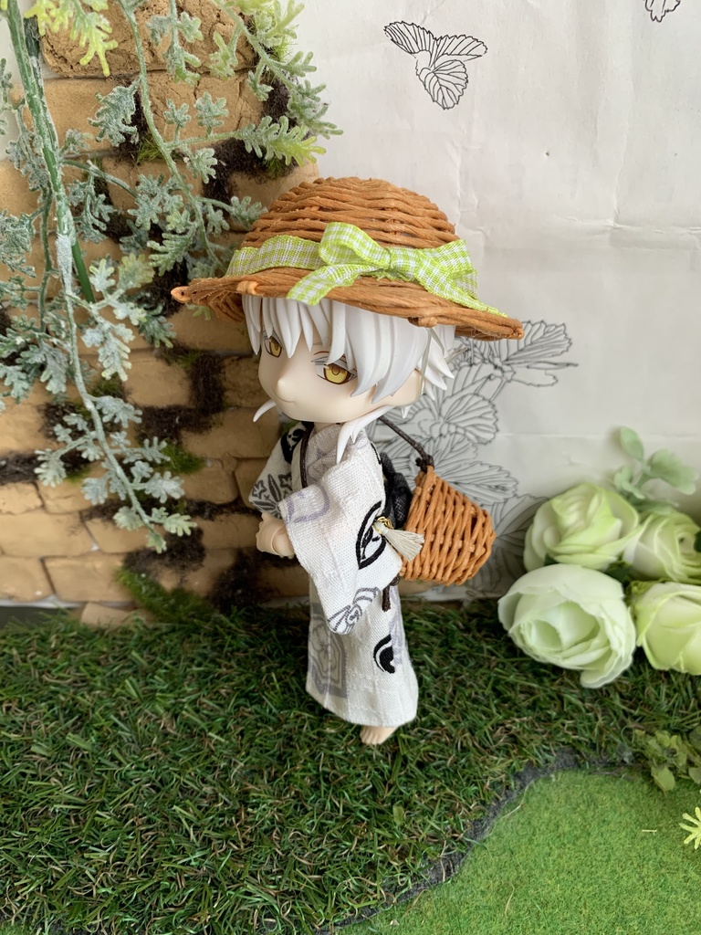 夏帽子麦わら風