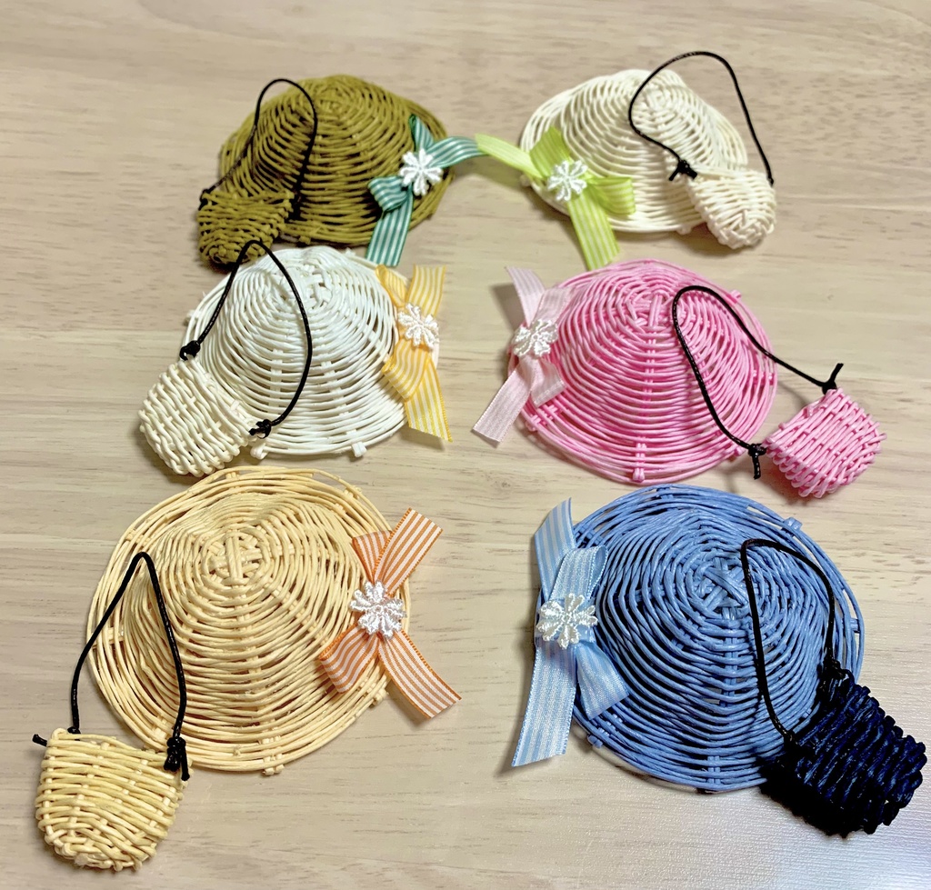 夏帽子麦わら風