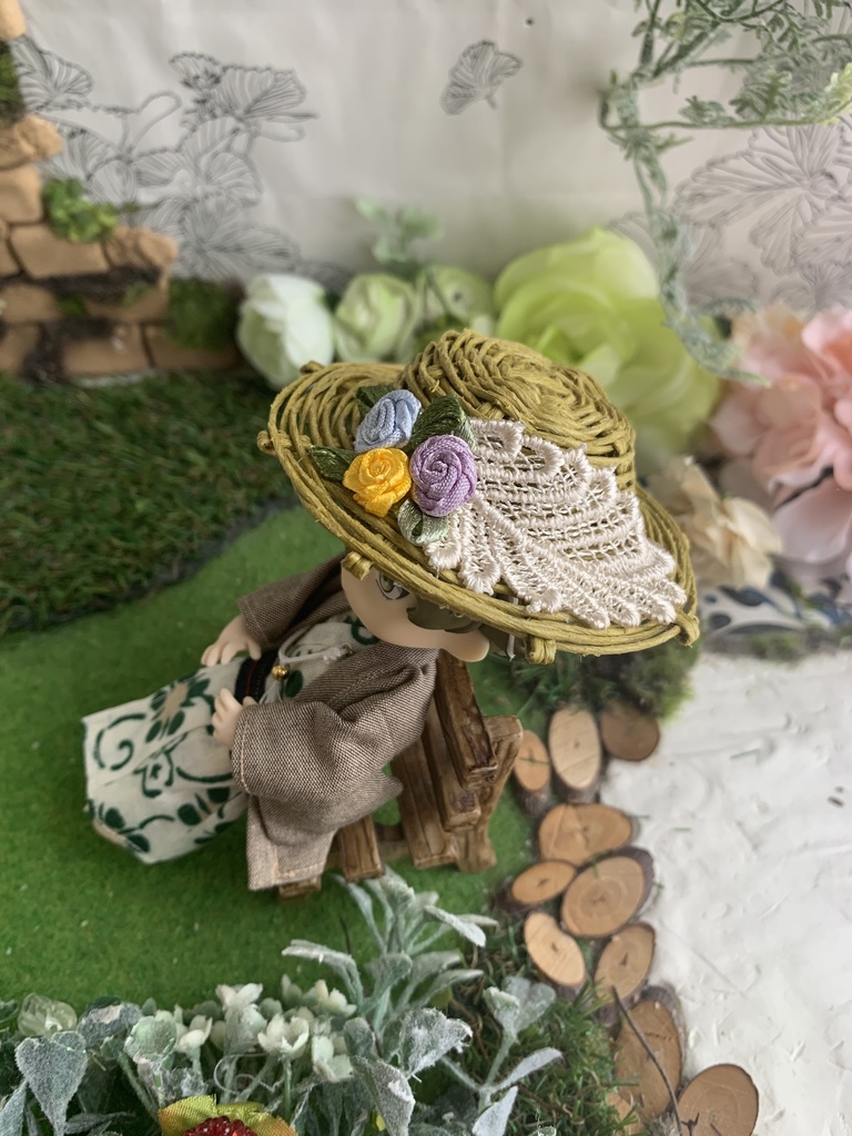 夏帽子麦わらカンカン帽