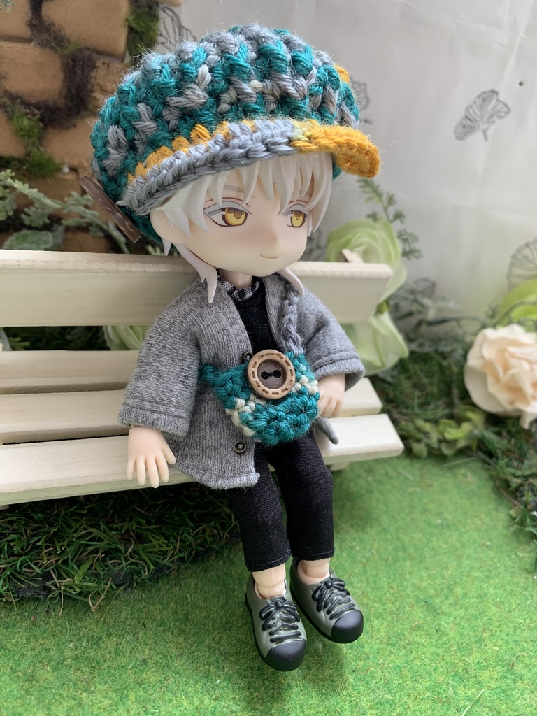 カラフルキャスケットとビニーのバッグセット