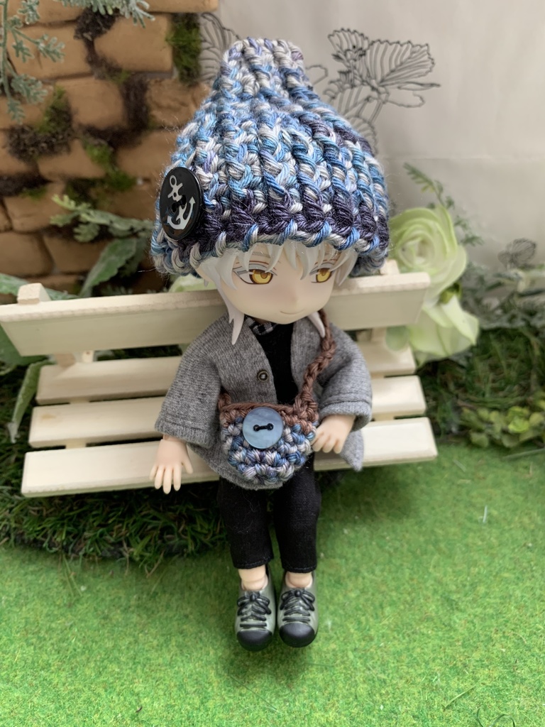 カラフルキャスケットとビニーのバッグセット