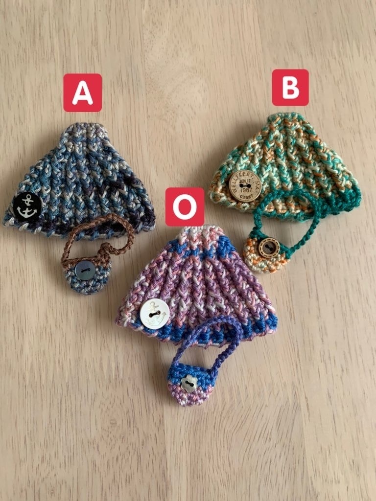 カラフルキャスケットとビニーのバッグセット