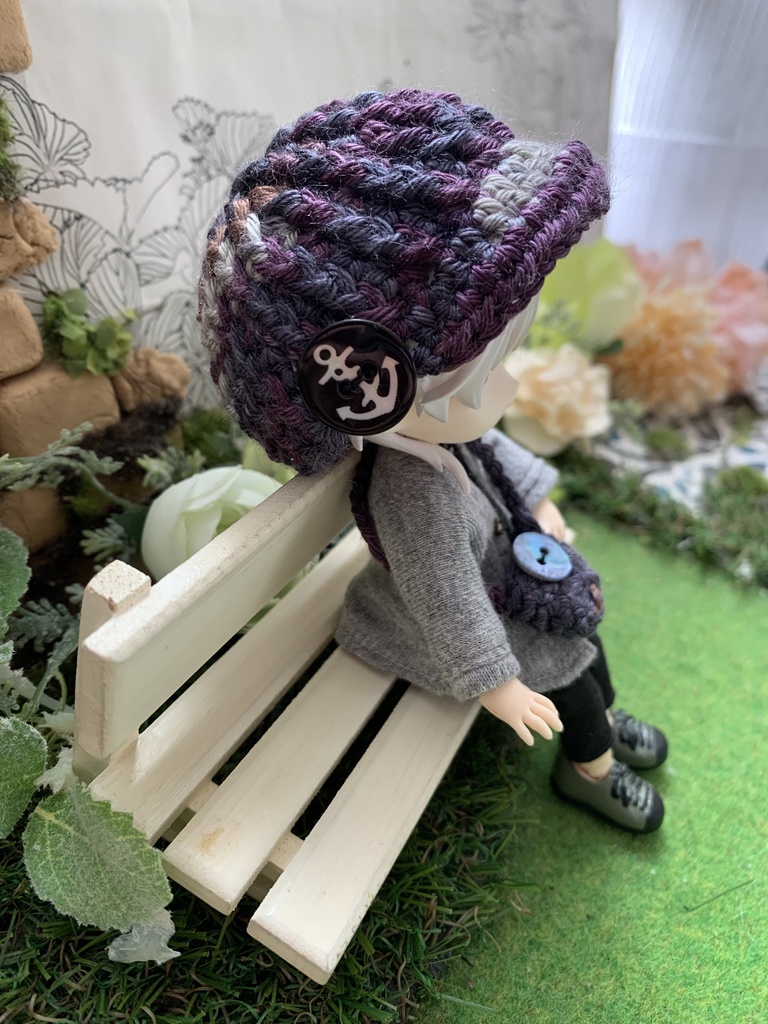 カラフルキャスケットとビニーのバッグセット