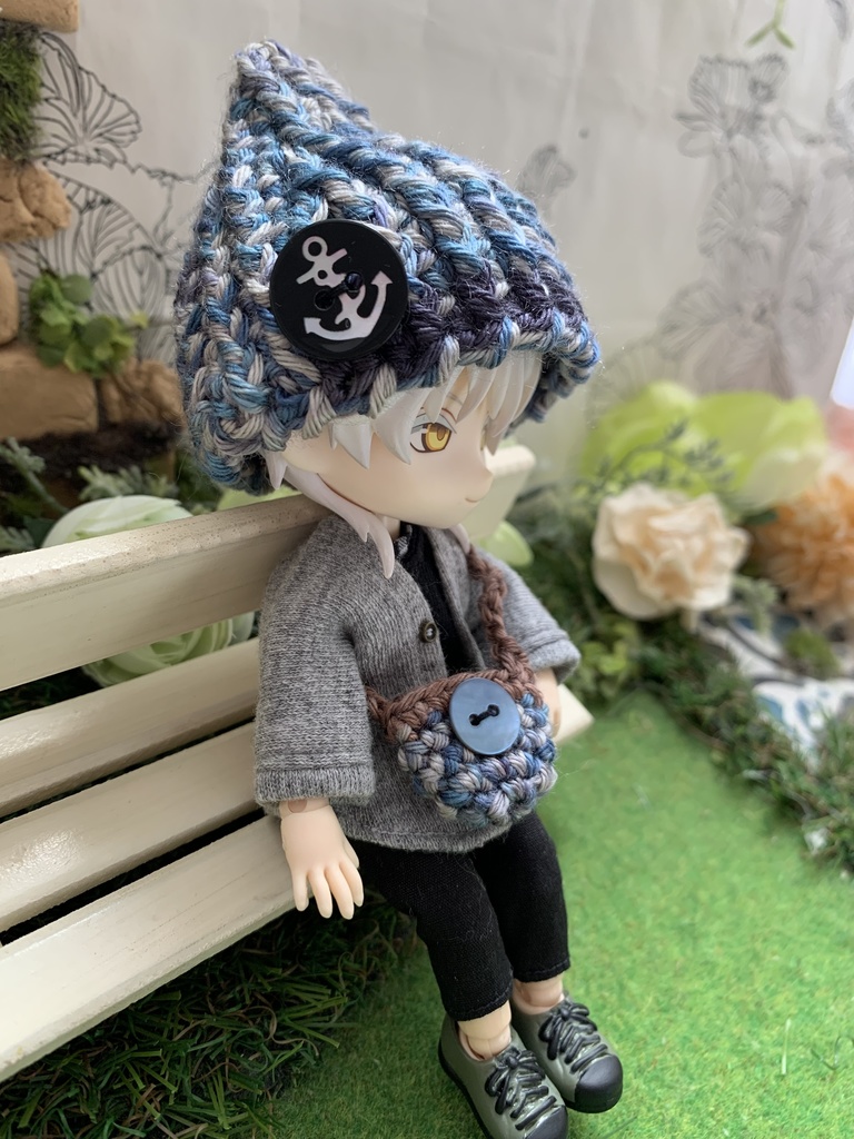 カラフルキャスケットとビニーのバッグセット