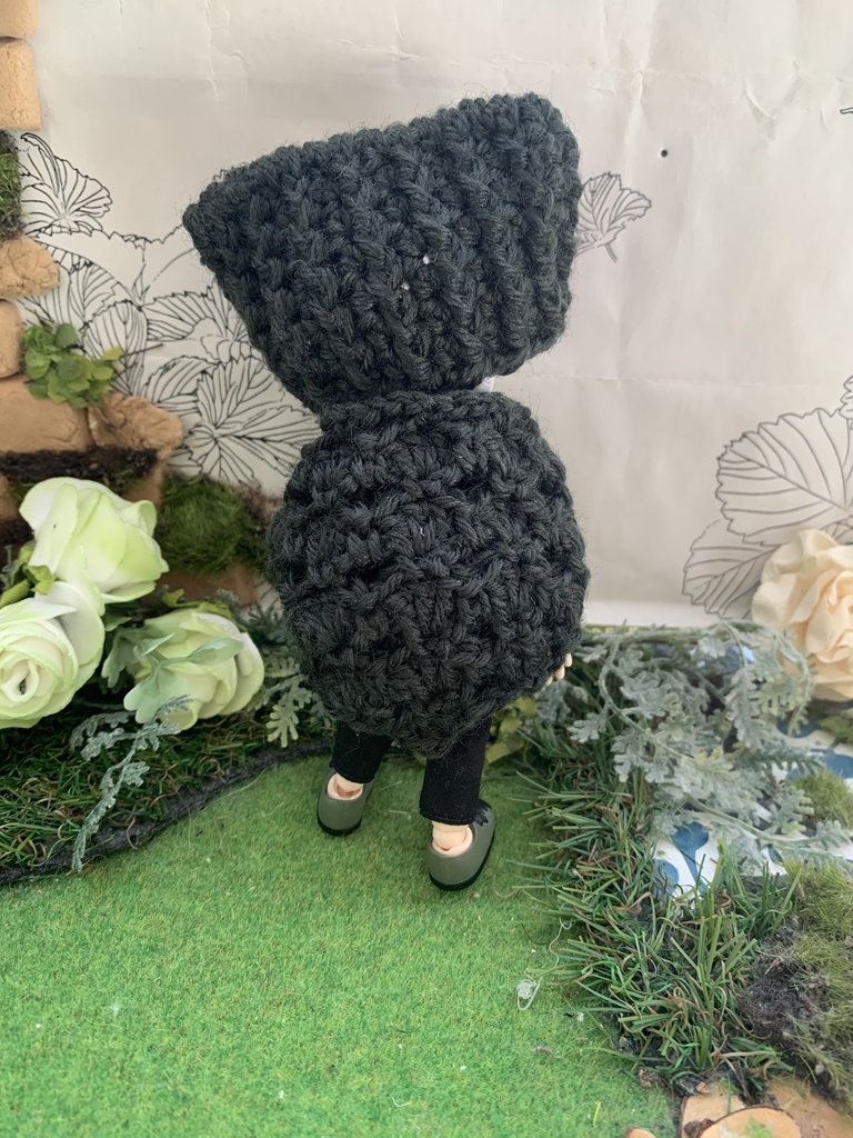 秋色ネコミミ帽子とストールセット