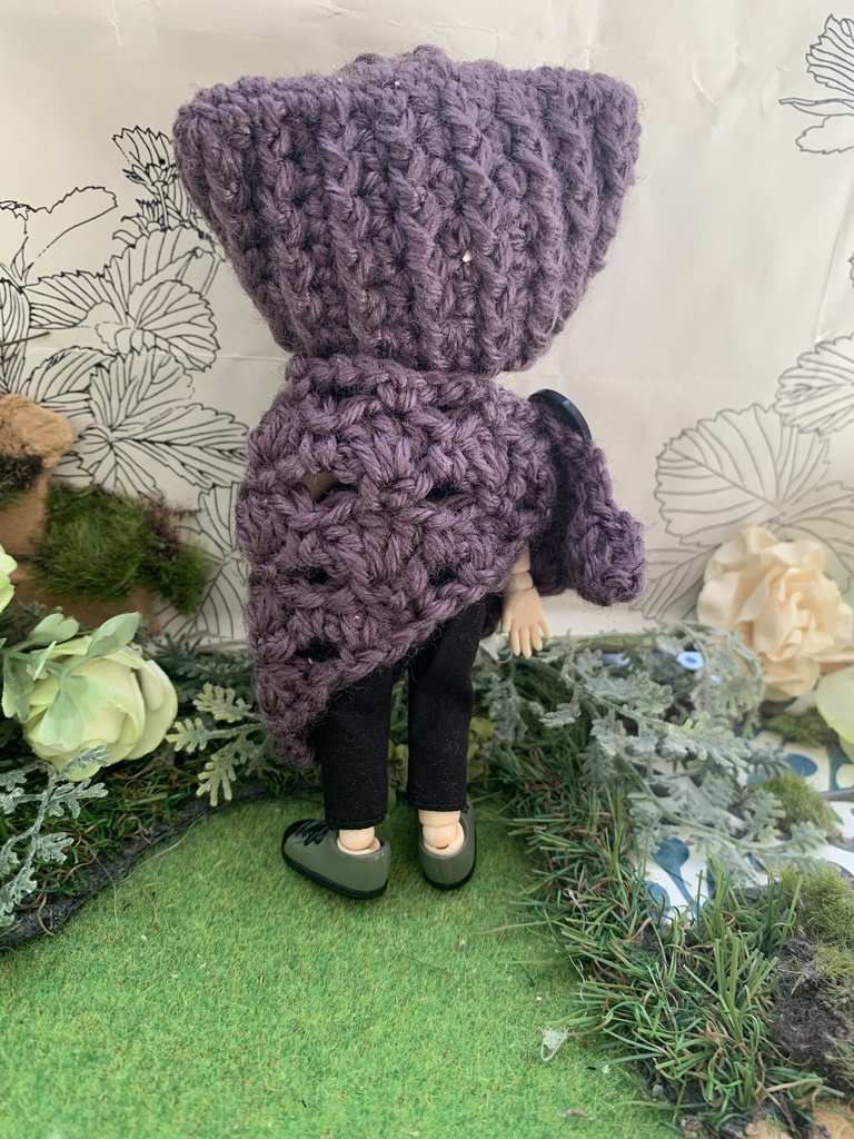 秋色ネコミミ帽子とストールセット