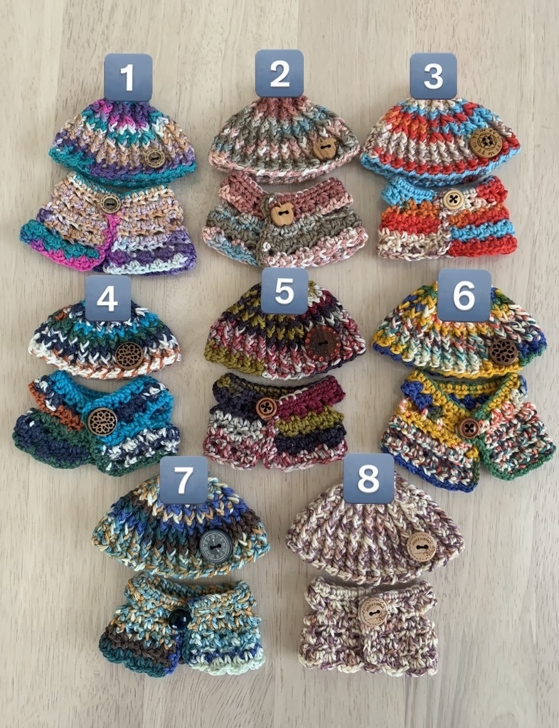 土偶ちゃんニット帽とベストセット