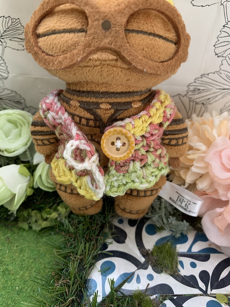 土偶ニット 帽子ベストセット