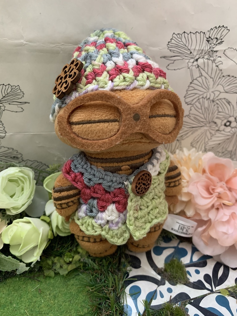 土偶ニット 帽子ベストセット